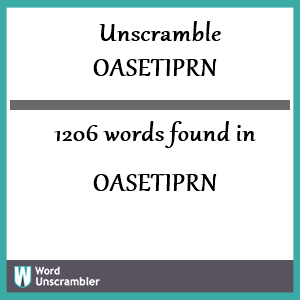 1206 words unscrambled from oasetiprn